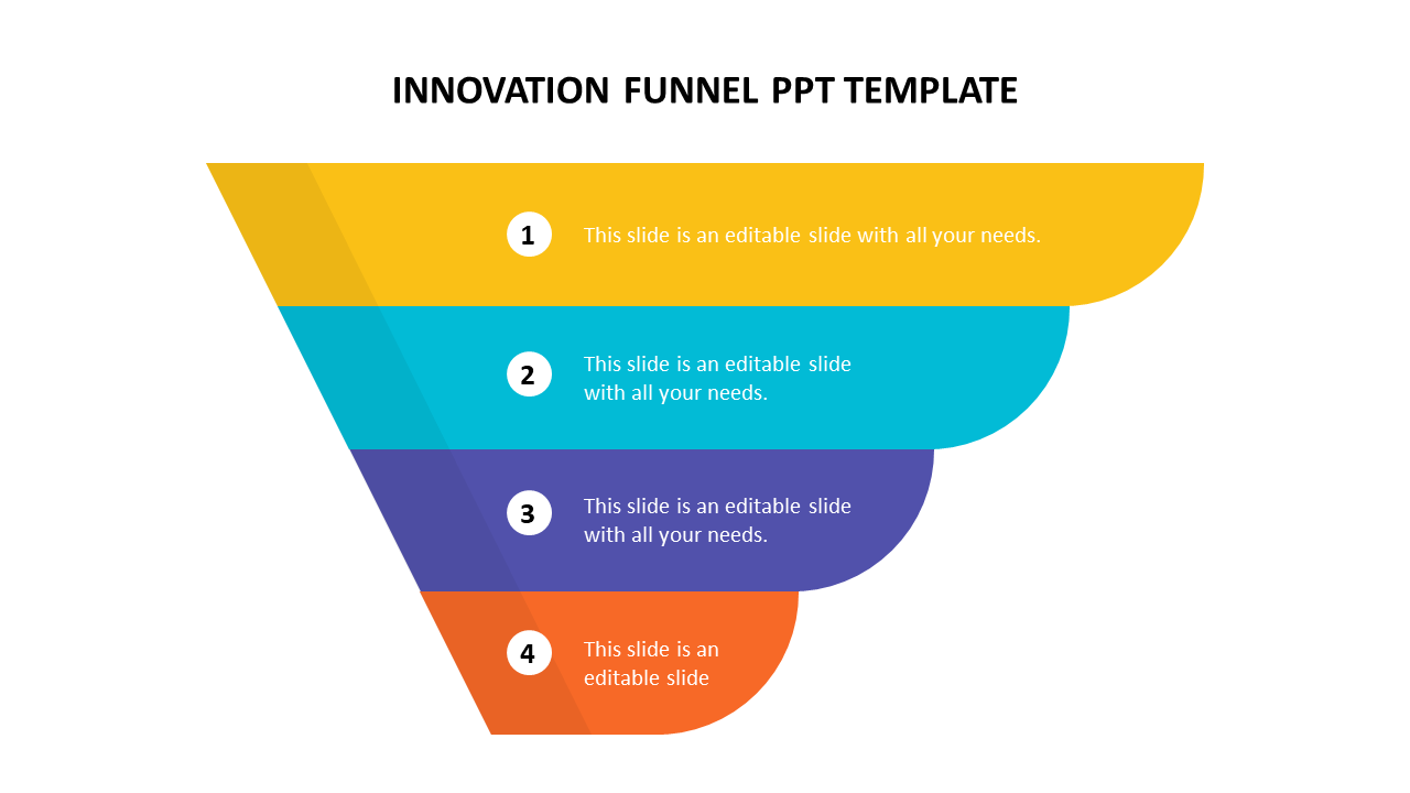 Free - Get creative & Innovation Funnel PPT Template Model slides